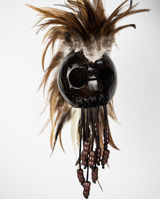 Coco Warrior Helmet with Beads